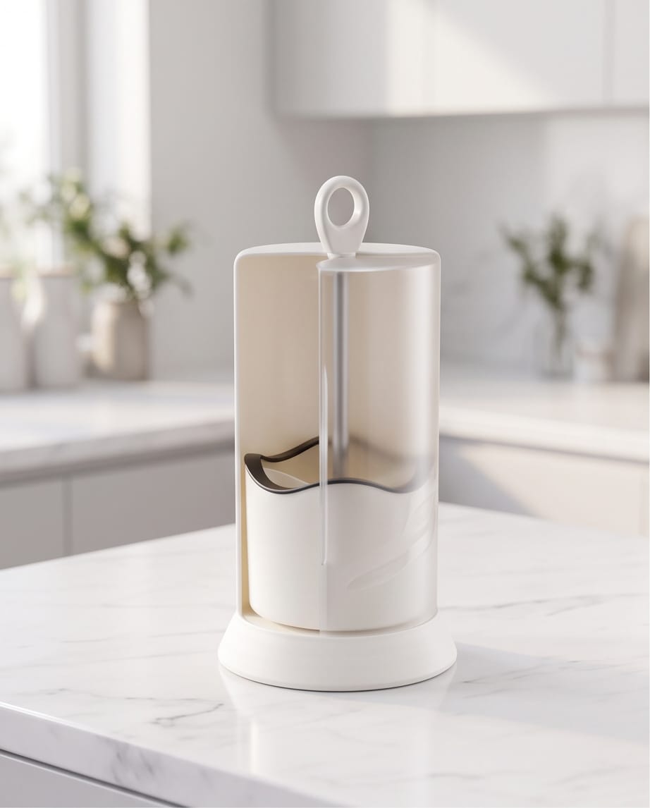360° Rotating Cutlery Storage Box with Dustproof Cover