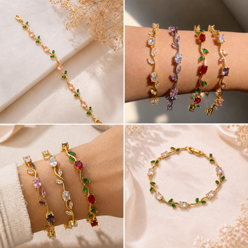 Luxury Tulip Zircon Bracelet for Women